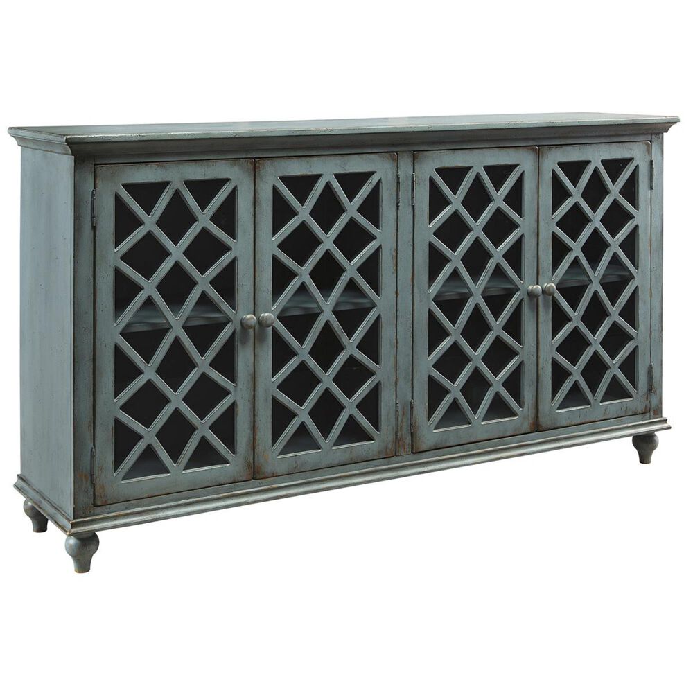 Ashley Mirimyn Door Accent Cabinet In Antique Teal, , large