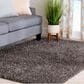 Central Oriental Geneva Shag 5" x 7" Soot and Zinc Area Rug, , large