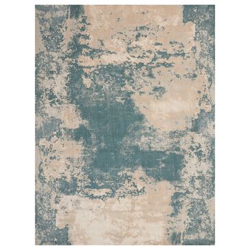 Nourison Maxell MAE13 9"3" x 12"9" Ivory and Teal Area Rug, , large