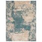 Nourison Maxell MAE13 9"3" x 12"9" Ivory and Teal Area Rug, , large