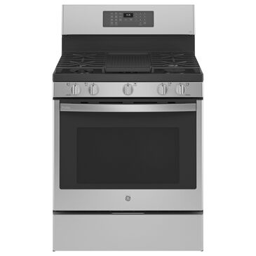 GE Profile 30" Free-Standing Gas Range with Baking Drawer in Stainless Steel, , large