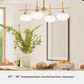 Hunter Getty Jasmine Roth 4-Light Chandelier in Luxe Gold, , large