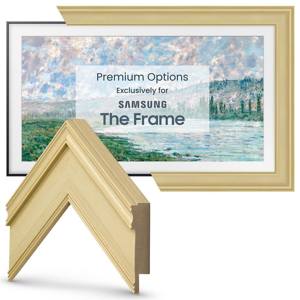 Deco TV Frames Premiere 43" Frame Bezel for Samsung the Frame TV in Antique White, , large