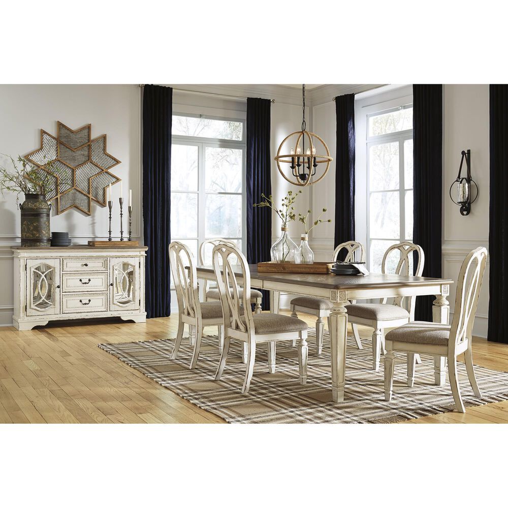 Ashley Realyn Side Chair in Chipped White &#40;Set of 2&#41;, , large