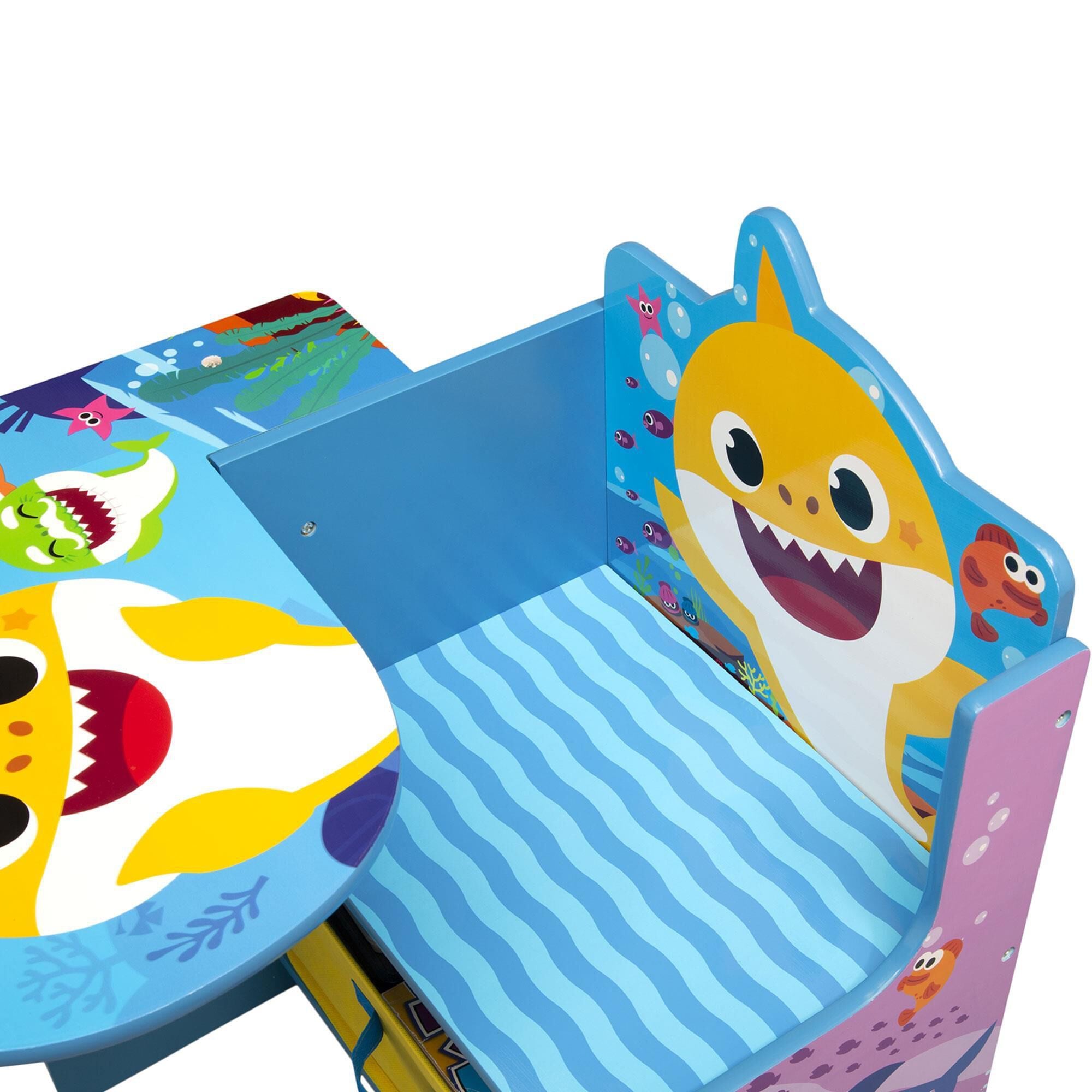 Baby shark chair desk with storage bin clearance
