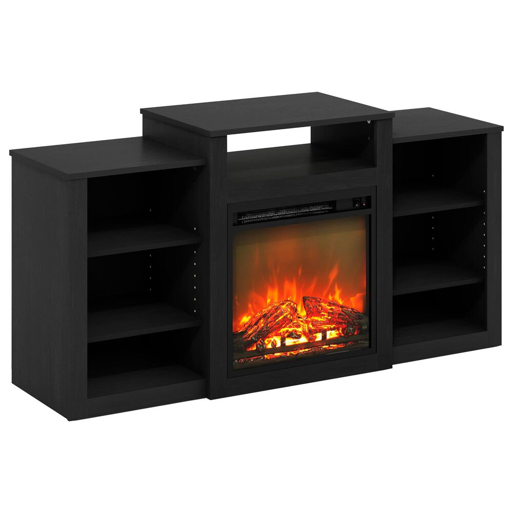 HOMLUX 53" TV Stand with Electric Fireplace in Americano, , large