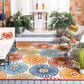 Safavieh Cabana CBN801A 8" x 10" Creme and Red Indoor/Outdoor Area Performance Rug, , large