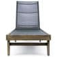 Hearth and Haven Summerland Outdoor Chaise Lounge with Mesh Seat in Dark Grey, , large