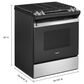 Whirlpool 5 Cu. Ft. Gas Range with Frozen Bake in Stainless Steel, , large