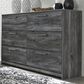 Signature Design by Ashley Baystorm 6 Drawer Dresser in Smoke Gray, , large