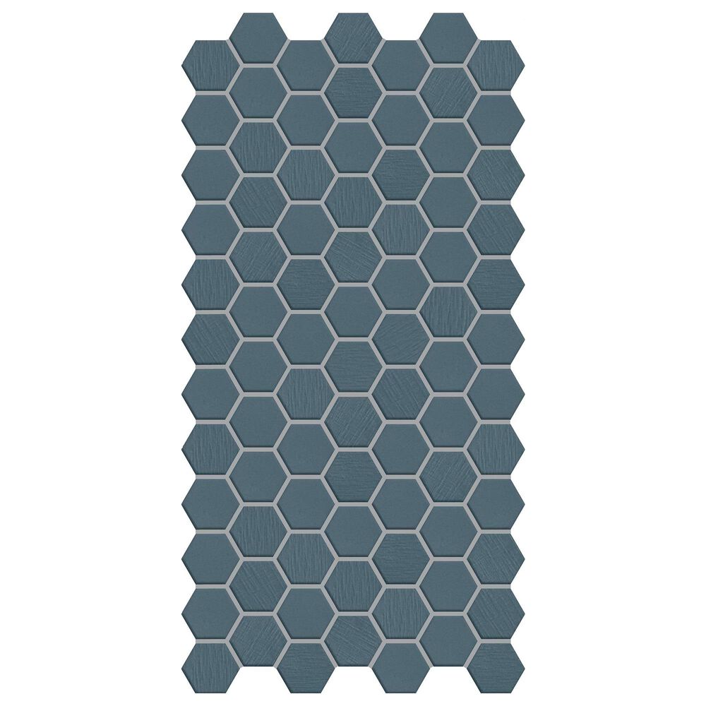 Dal-Tile Keystones Galaxy 2" x 2" Hexagon on 12" x 24" Porcelain Mosaic Sheet, , large