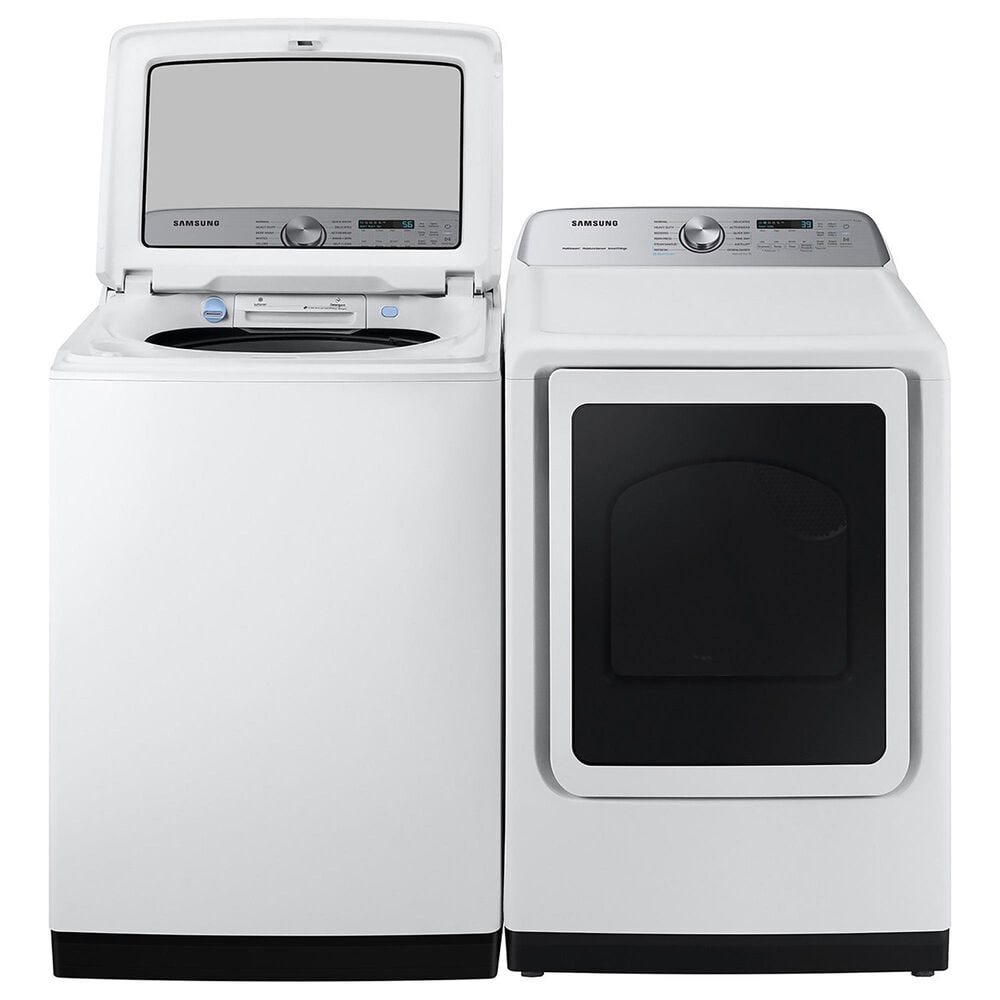 Samsung 7.4 Cu. Ft. Smart Electric Dryer with Steam Sanitize+ in White, , large