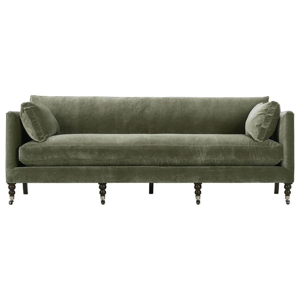 Rowe Furniture Madeline 90&quot; Stationary Sofa in Sage Velvet, , large