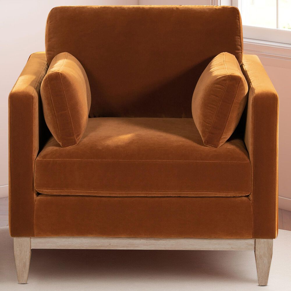 Jennifer Taylor Home Knox Accent Arm Chair in Burnt Orange, , large