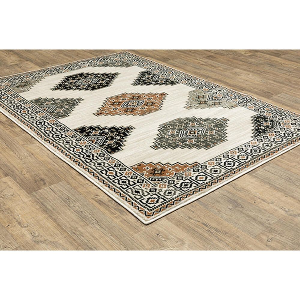 Oriental Weavers Georgia Southwest 640A0 6&#39;7&quot;x 9&#39;2&quot; Ivory Area Rug, , large