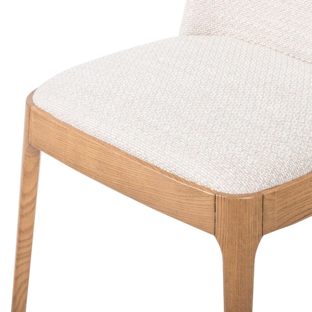 Four Hands Bryce Armless Dining Chair with Gibson Wheat Cushion in Light Honey, , large