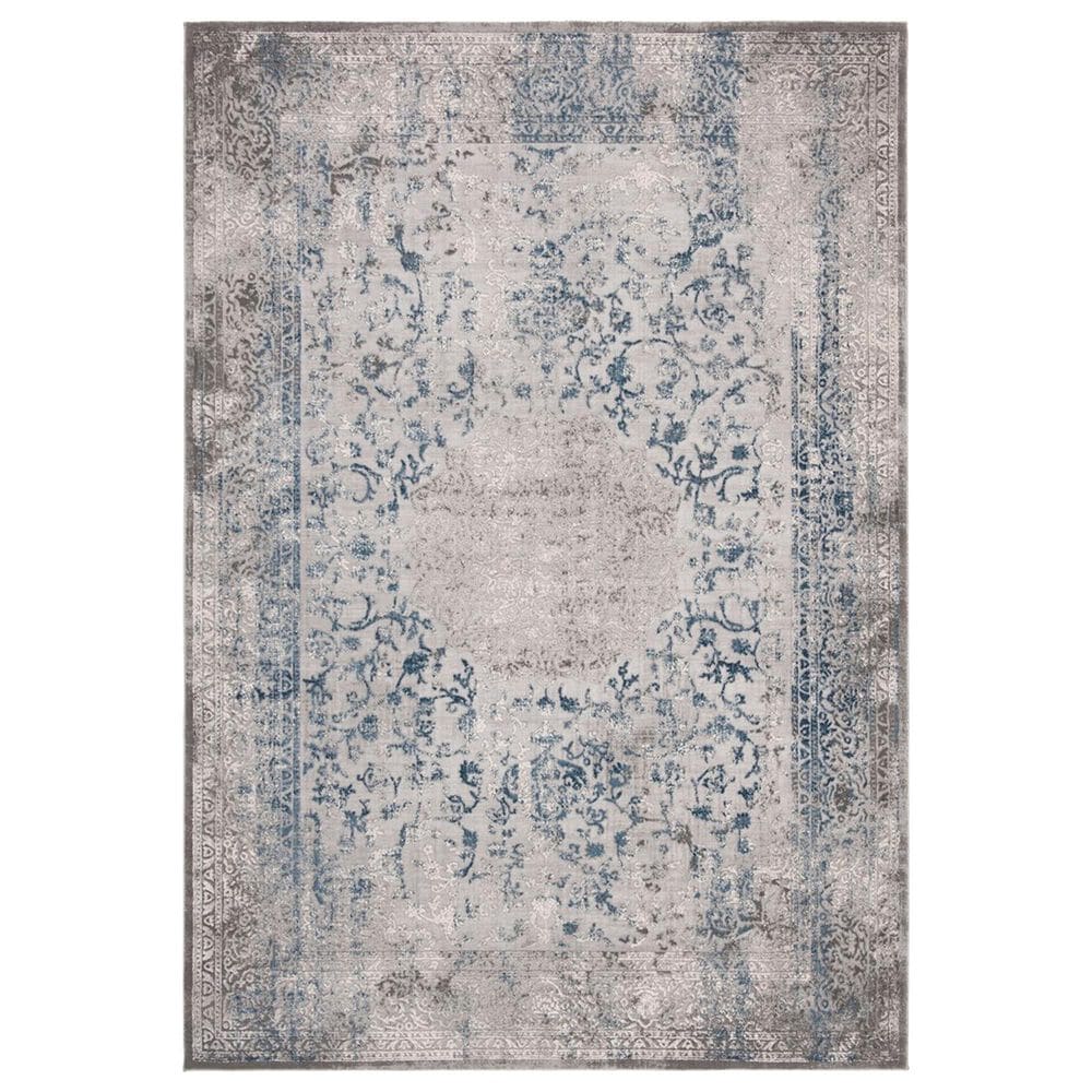 Safavieh Invista Traditional 5"3" x 7"6" Grey and Blue Area Rug, , large