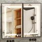 HOMLUX 40" x 32" Bathroom Medicine Cabinet with Mirror in Black, , large