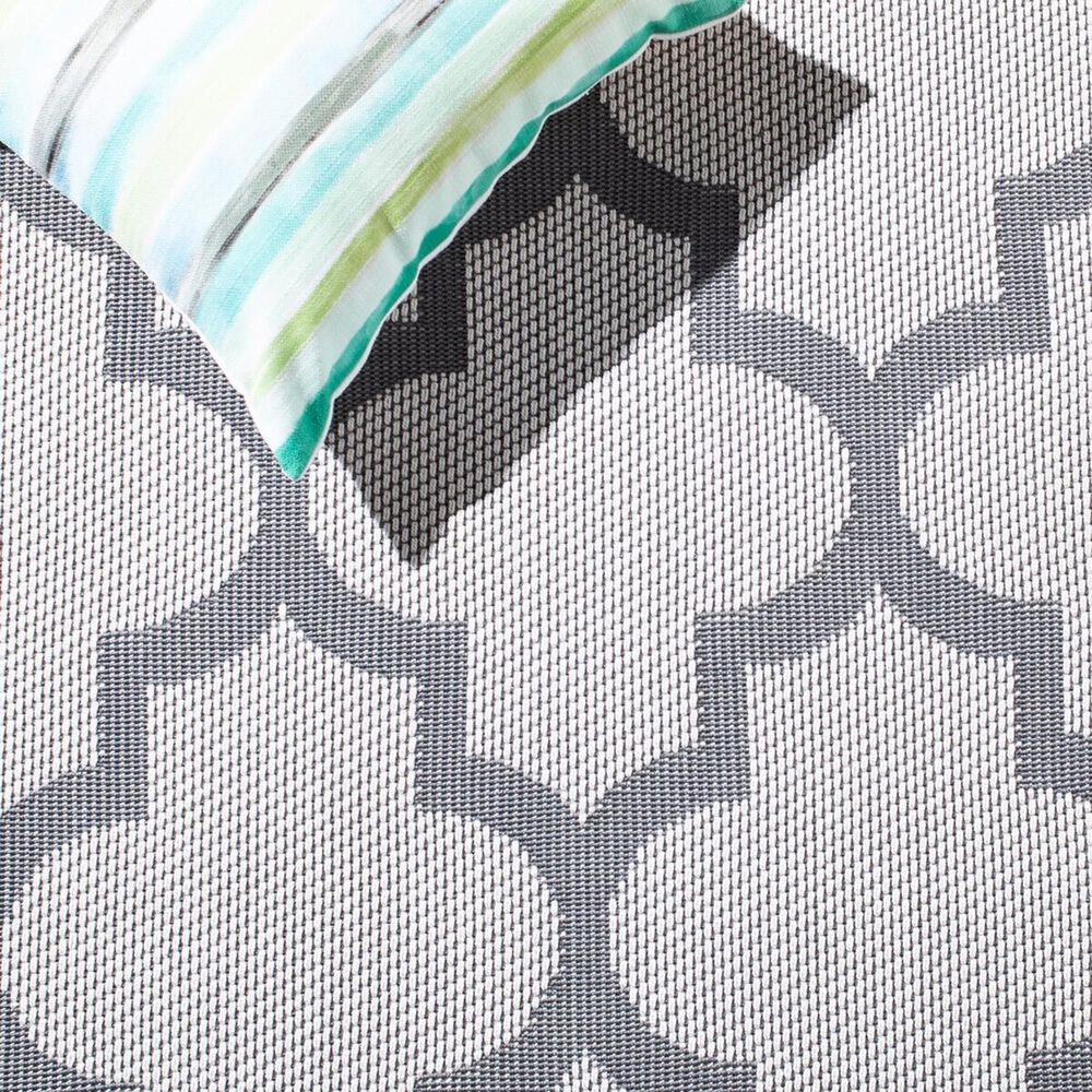 Safavieh Bermuda BMU804B 5&#39;3&quot; x 7&#39;6&quot; Ivory and Grey Indoor/Outdoor Area Performance Rug, , large