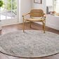 Surya Brunswick Light Gray, Medium Brown, Cream, Mustard, Charcoal and Light Brown 6"7" Round Area Rug, , large