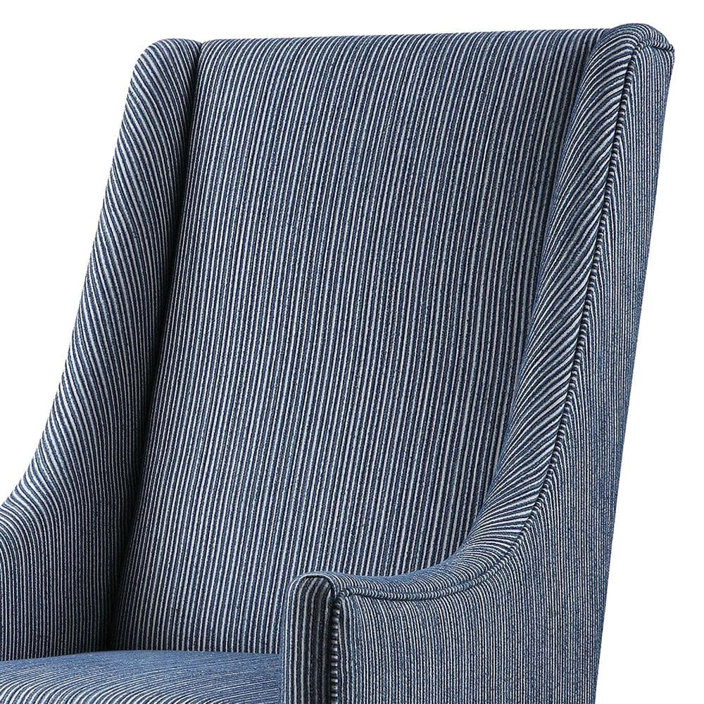 Uttermost Galiot Accent Chair in Blue and White, , large
