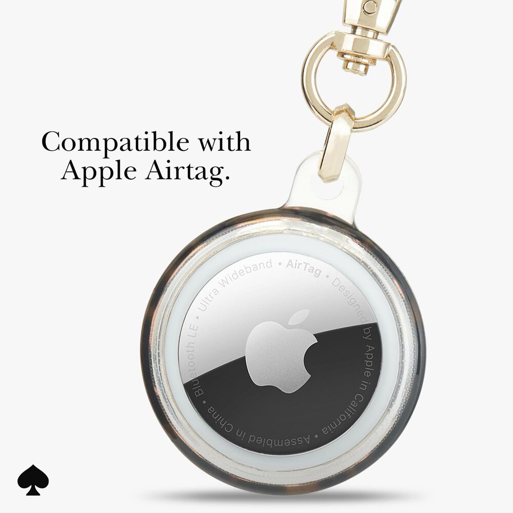 Kate Spade Keychain Holder for Apple AirTag in Tortoise, , large