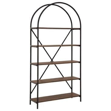 Ashley Galtbury Arched Bookcase in Brown and Black, , large