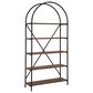 Ashley Galtbury Arched Bookcase in Brown and Black, , large