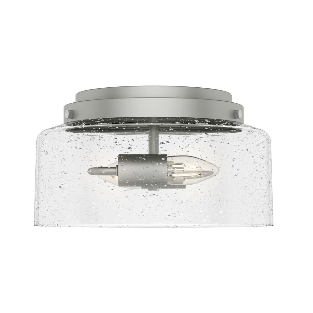 Hunter Hartland 2-Light Flush Mount in Matte Silver, , large