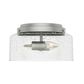 Hunter Hartland 2-Light Flush Mount in Matte Silver, , large