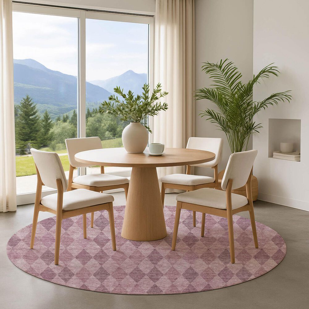 Dalyn Rug Company The Reserve TR2 Blush 8&#39; Round Indoor/Outdoor Area Rug, , large