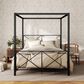 Furniture of America Rosadale Full X-Cross Canopy Bed in Black, , large