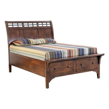 Cedar and Sage Whistler Retreat Queen Storage Bed in Mango, , large