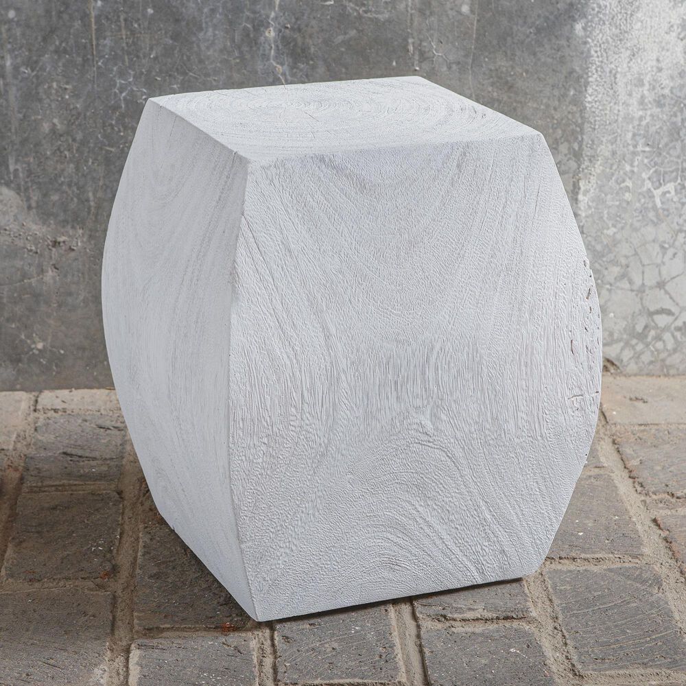 Uttermost Grove Accent Stool in Ivory, , large