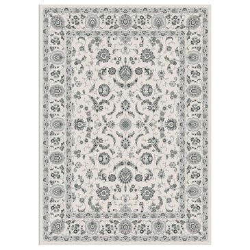 Central Oriental Trisha Yearwood Belmont Kamina 7"10" x 9"6" Grey and Ivory Area Rug, , large