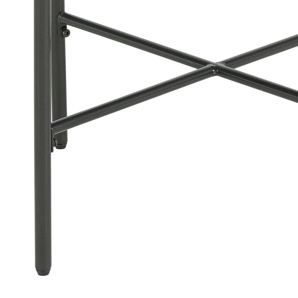 Mayberry Hill Vienna End Table with Glass Top in Clear and Black, , large