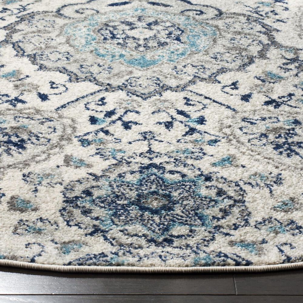 Safavieh Madison MAD600C 4&#39; Round Cream and Light Grey Area Rug, , large