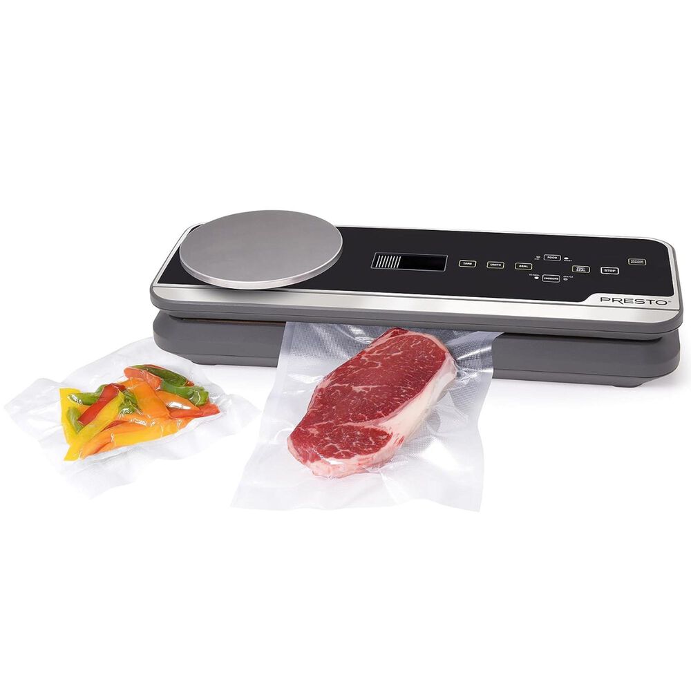 Presto FreshDaddy Premium Electric Vacuum with Digital Scale in Black, , large