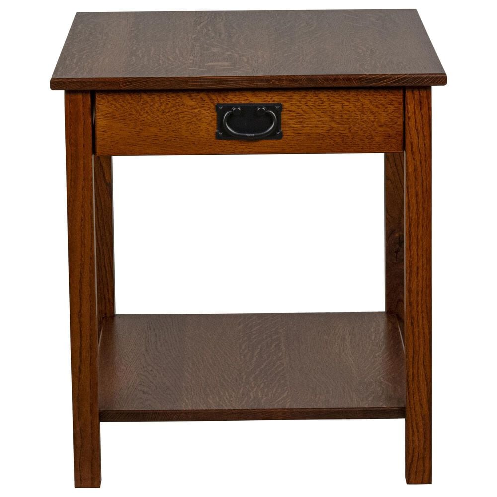Y &amp; T Woodcraft Lodi Mission End Table in Michaels Cherry, , large