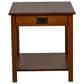 Y & T Woodcraft Lodi Mission End Table in Michaels Cherry, , large