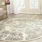 Safavieh Adirondack ADR101B-4R 4" x 4"  Ivory/Silver Round Rug, , large