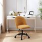 Linon Home Decor Skyla Swivel Office Chair in Yellow, , large