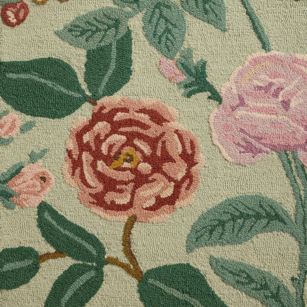 Rifle Paper Co. x Loloi Highgrove Mint 7&#39;9&quot; x 9&#39;9&quot; Area Rug, , large