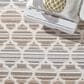 Safavieh Cabana CBN333F 4"5" x 6"5" Grey and Ivory Indoor/Outdoor Area Performance Rug, , large