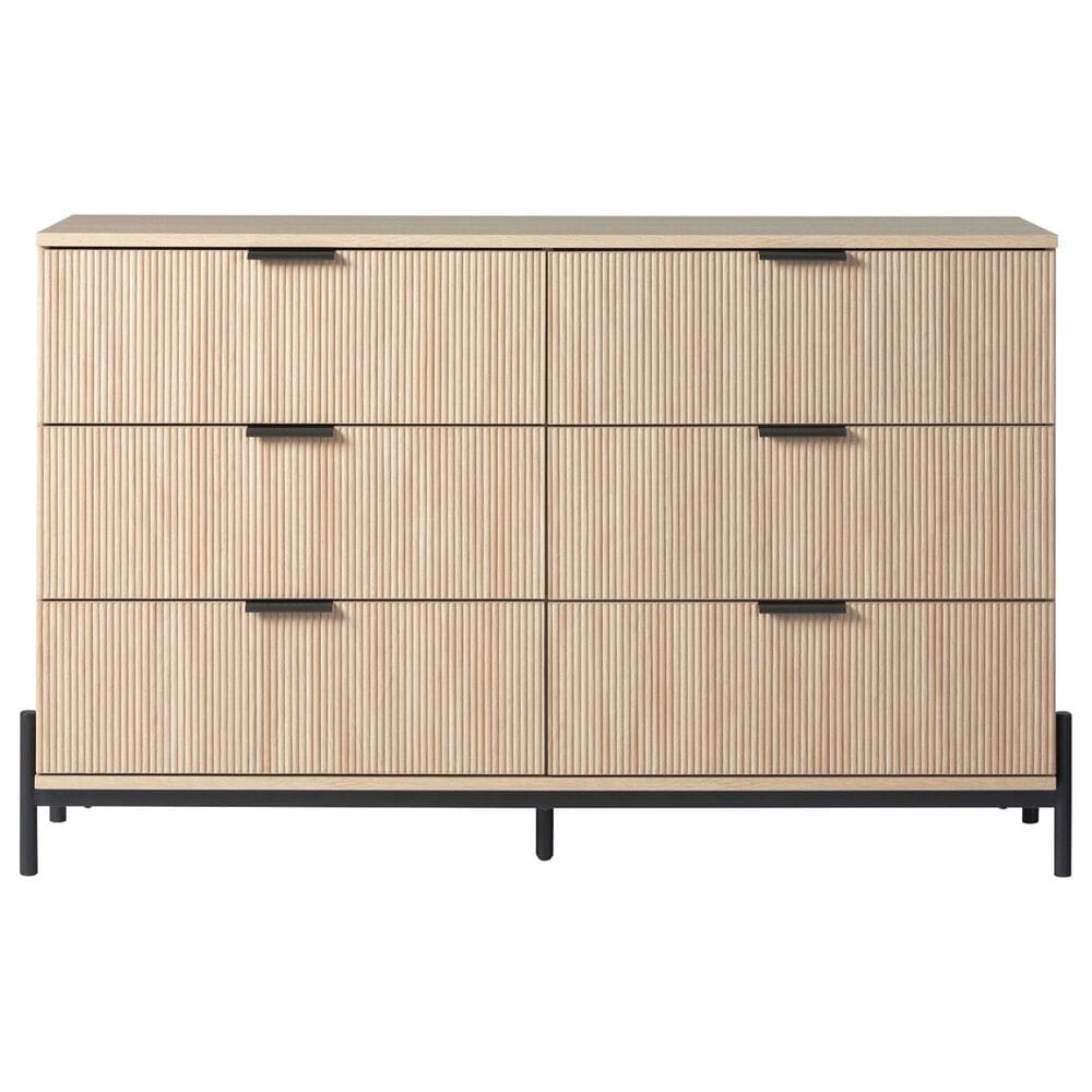 Walker Edison Paris 6-Drawer Dresser in Coastal Oak, , large
