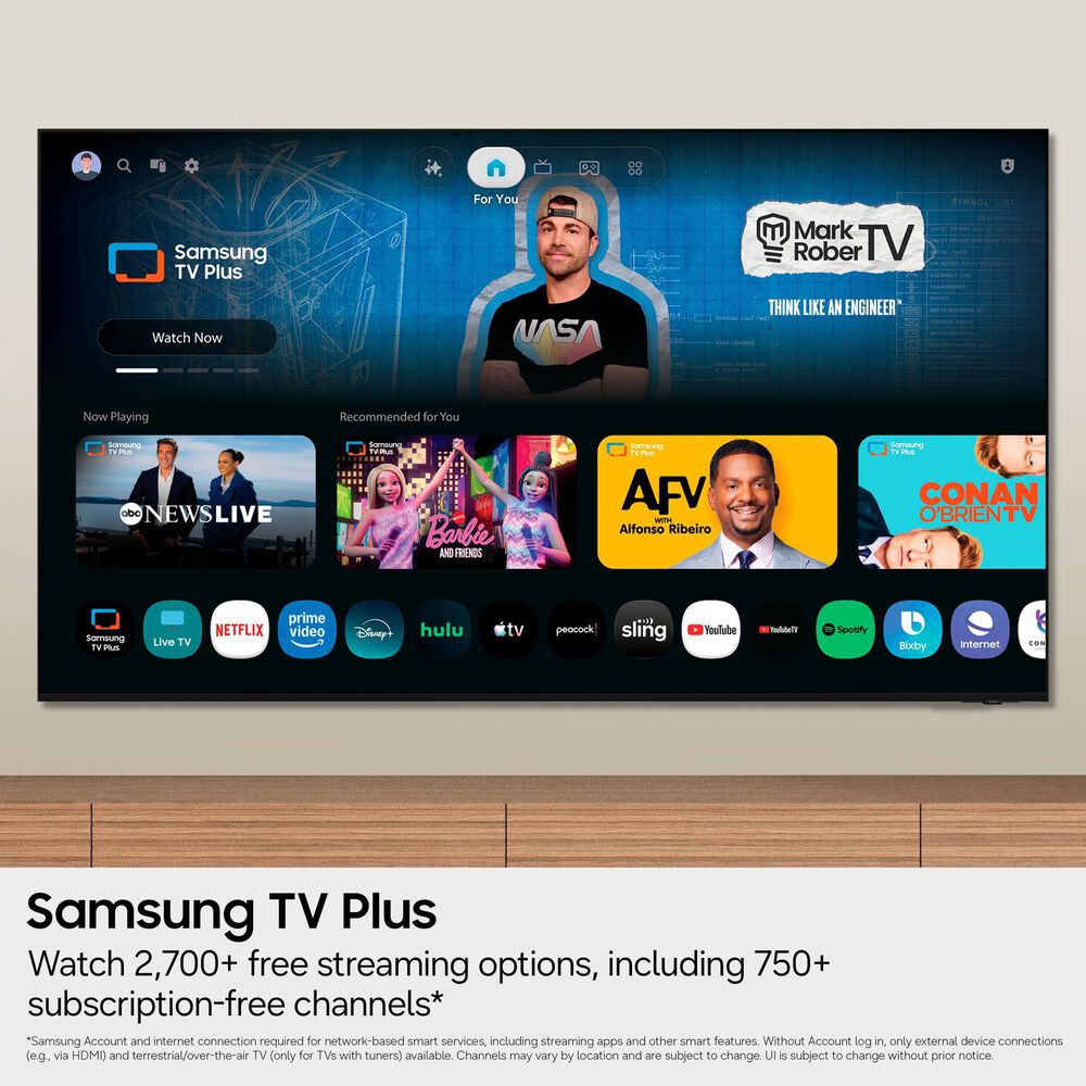 Samsung 43" Class M70H Series Mini LED 4K UHD Vision AI - Smart TV with B-Series 2.0 Channel Soundbar in Titan Black and Black, , large