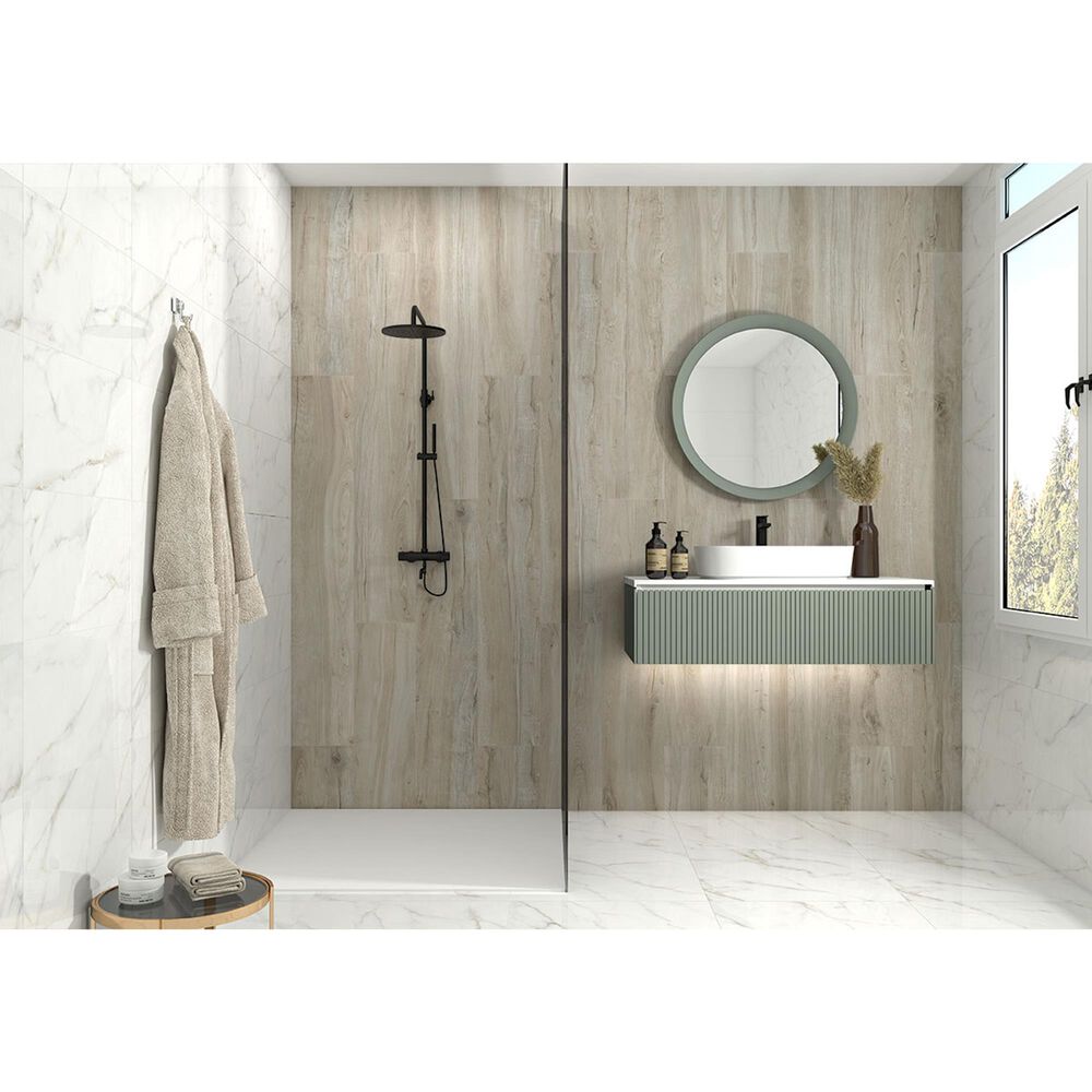MS International Kaya Calacatta Lucca 24&quot; x 48&quot; Polished Porcelain Tile, , large