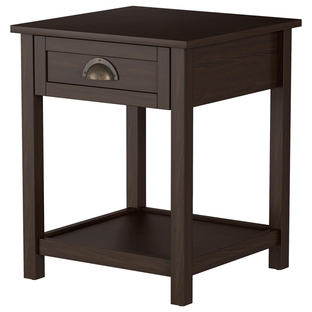 Timberlake 1-Drawer End Table in Brown, , large