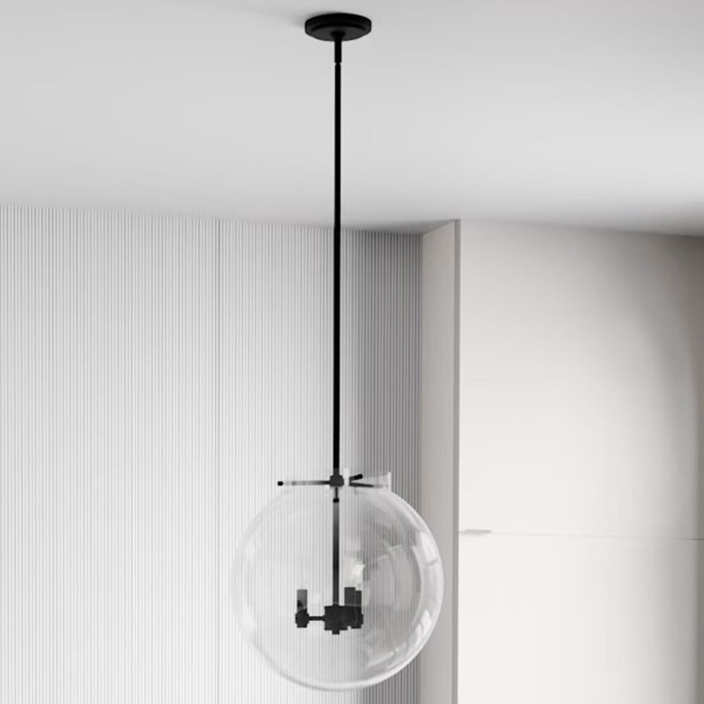 Hunter Sacha 3-Light Globe Pendant in Natural Iron, , large