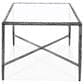 Furniture of America Lalia Coffee Table with Tempered Glass Top and Bullnose Edge in Gun Metal, , large